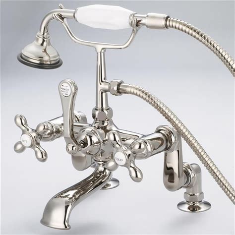 Water Creation F Ax Vintage Deck Mount Tub Faucet Cross