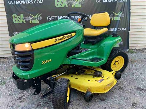 48 John Deere X324 All Wheel Steering Lawn Tractor Only 54 A Month Gsa Equipment New