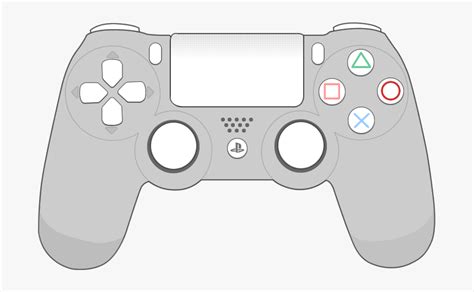 Sony Ps4 Controller - Playstation 4 Controller Cartoon, HD Png Download - kindpng