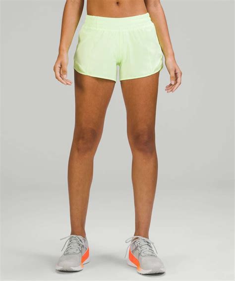 Lululemon Hotty Hot Low Rise Lined Short 4 Faded Zap Lulu Fanatics