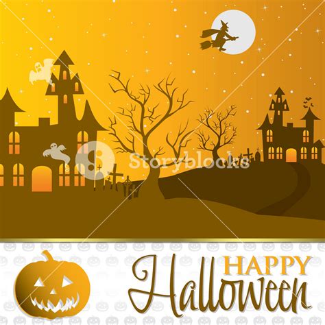 Halloween Invitation Card In Vector Format Royalty Free Stock Image