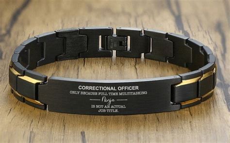 Correctional Officer Gift For Correctional Officer Bracelet Etsy