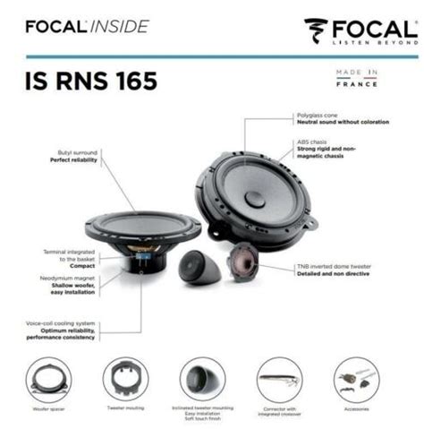 Focal Isrns Cm Haut Parleur Pour Dacia Sandero Ii Ab