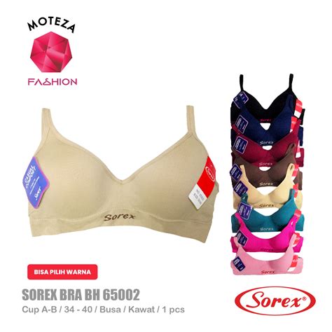 Jual Sorex 65002 Bra BH Wanita Kawat Busa Tipis Cup A Kait 2 Shopee