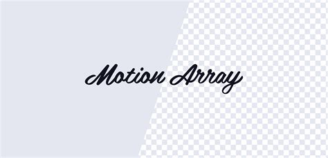 Render An Alpha Channel From After Effects Motion Array