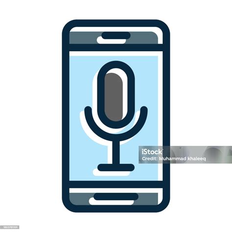 Voice Assistant Vector Thick Line Filled Dark Colors Icons For Personal And Commercial Use Stock