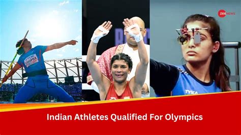 Indian Athletes Qualified For Olympics 2024 Calla Corenda