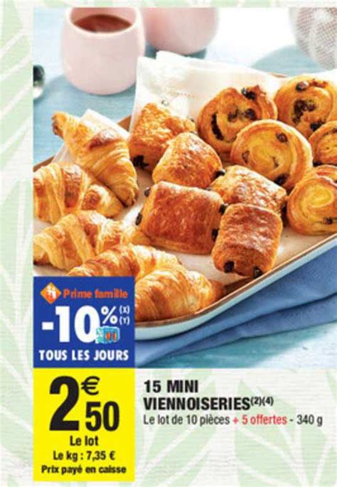 Promo 15 Mini Viennoiseries Chez Carrefour Market ICatalogue Fr