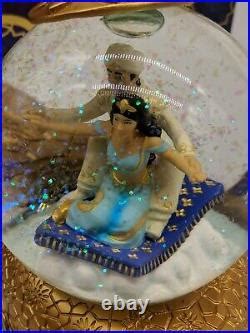 Disney Aladdin Jasmine Snow Globe Music Box Figure Toy Magic Lamp