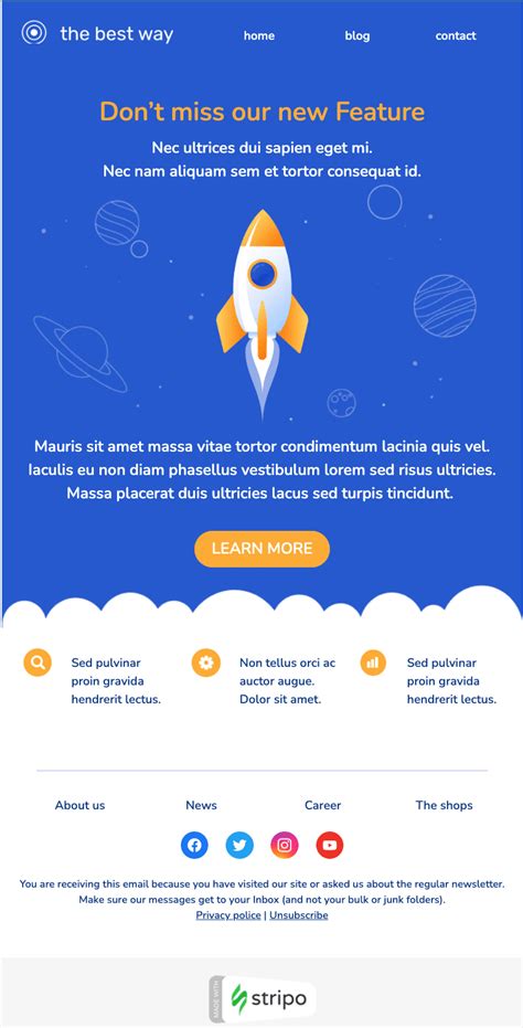 98 SaaS Email Templates Free SaaS HTML Email Template Stripo Email