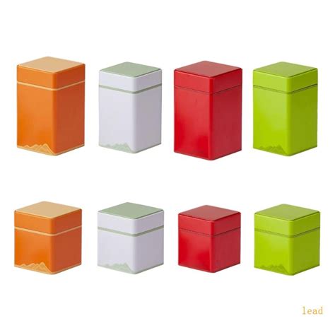 Lead Metal Canisters Square Metal Tins With Lids Empty Tins Box