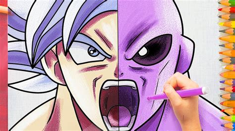 How To Draw Goku Vs Jiren Step By Step Youtube