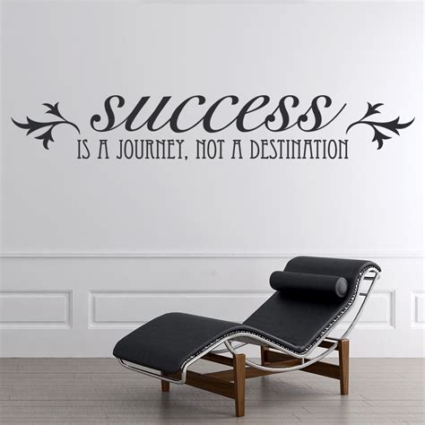 Success Is A Journey Inspirational Quote Wall Sticker