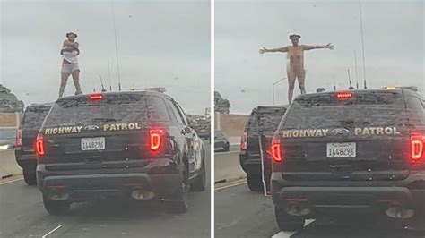 Woman In L A Police Chase Gets Naked On Freeway CHP Bears Witness