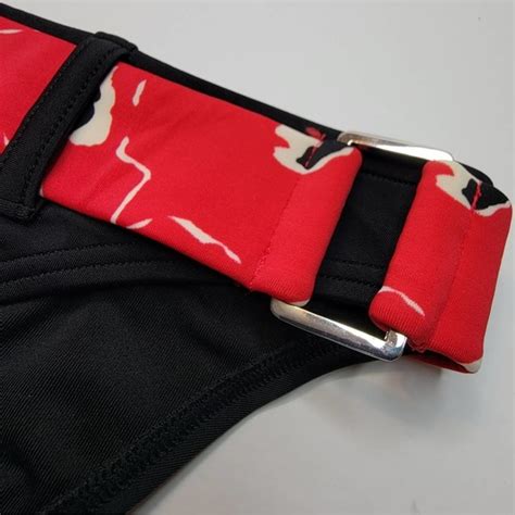 Victoria S Secret Swim M Victorias Secret Poppies Belt Buckle Bikini Ee Poshmark