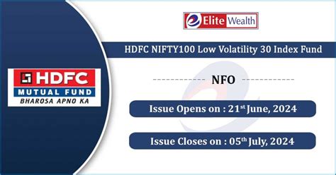 HDFC NIFTY100 Low Volatility 30 Index Fund NFO