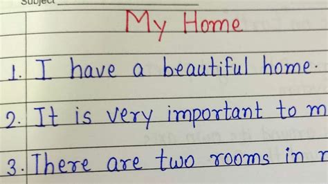 My Home L Essay On My Home In English L Lines Essay On My Home L