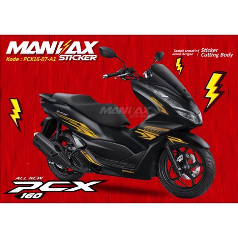 Jual Sticker Pcx Gold Striping Cutting Pcx New Cutting