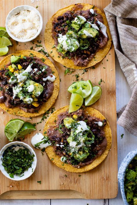 Black Bean Tostadas With Avocado Salsa This Savory Vegan