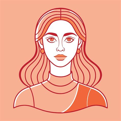 Premium Vector Abstract Woman Face One Continuous Line Drawing