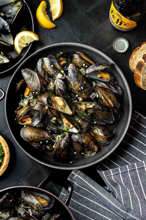 Beer Steamed Mussels Moules Marinieres Simply Whisked