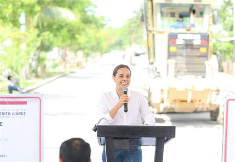 Ana Paty inicia la rehabilitación de la avenida Ruta 5 de Cancún