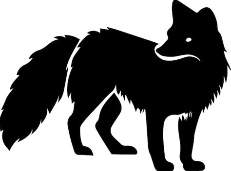 Premium Vector Arctic Fox Vector Silhouette Illustration 10