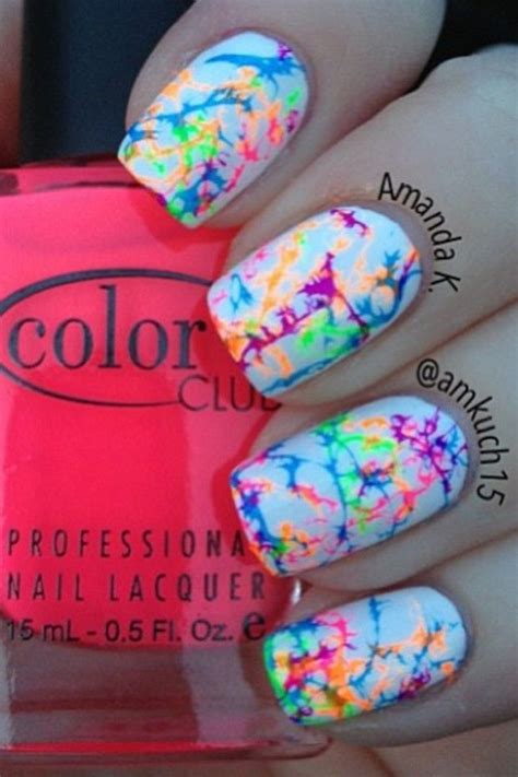 25 Cool Colorful Nail Art Ideas Neon Nails Love Nails Diy Nails We