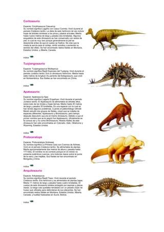 370782698 Tipos De Dinosaurios PDF