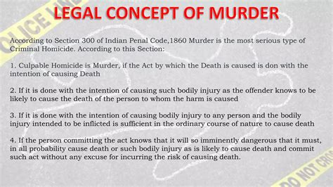 Culpable Homicide And Murder Ppt