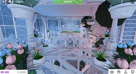 I finished my Garden Greenhouse today, hope y'all enjoy : r/Bloxburg