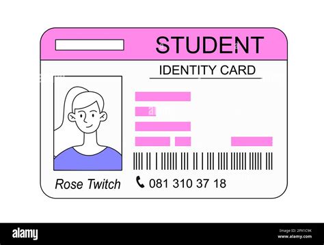 Student Id Card Stock Vector Image And Art Alamy
