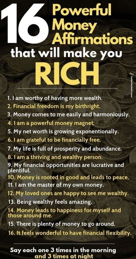 16 Powerful Money Affirmations Wealth Affirmations Wealth Affirmation Artofit