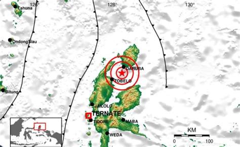 Wilayah Daruba Kabupaten Pulau Morotai Diguncang Gempa Bumi