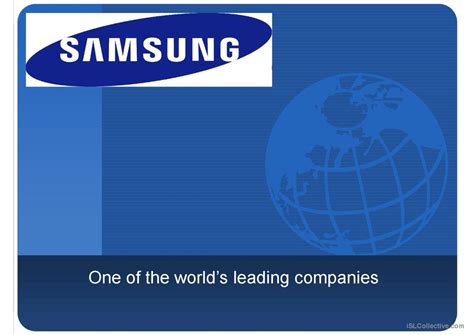 Samsung Company English Esl Powerpoints