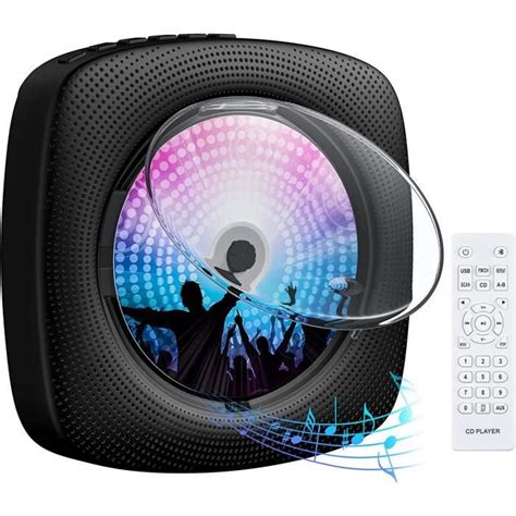 Lecteur Cd Portable Bluetooth Mural Haut Parleur Hifi Int Gr Avec