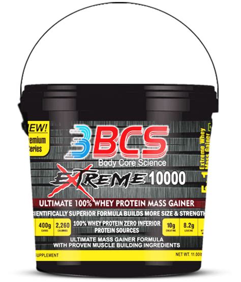 Body Core Science Bcs Extreme 10000 Ultimate Mass Gainer 5 Kg Mass Gainer Powder Buy Body Core