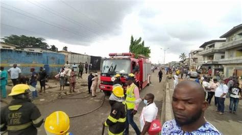 Gas Explosion In Lagos Gas Wey Explode For Mushin Claim Lives Bbc