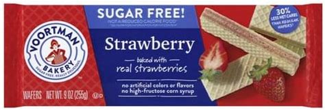 Voortman Sugar Free Strawberry Wafers 9 Oz Nutrition Information