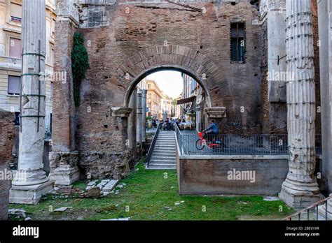 Portico Of Octavia Ruins Hi Res Stock Photography And Images Alamy