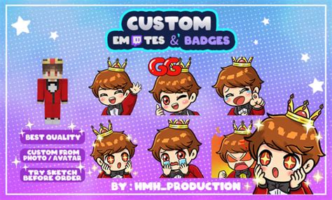 Draw Cute Chibi Emotes For Twitch Streamers In My Style By Hmh