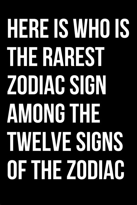 HERE IS WHO IS THE RAREST ZODIAC SIGN AMONG THE TWELVE SIGNS OF THE ...