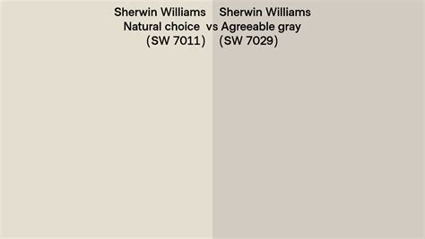 Sherwin Williams Natural Choice Vs Agreeable Gray Side By Side Comparison