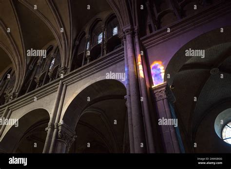 Besancon Cathedral, Saint-Jean Cathedral Interior View Stock Photo - Alamy