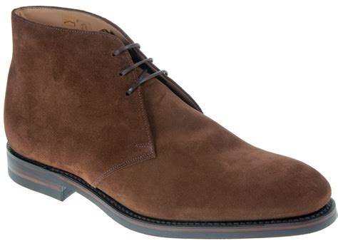 Loake Kempton Brown Suede Formal Boots Humphries Shoes