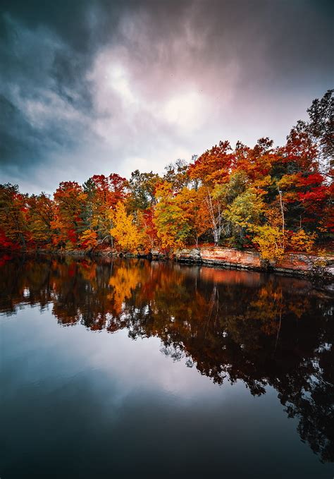 Trees Autumn Lake Reflection Autumn Colors Hd Phone Wallpaper Peakpx