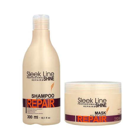 Stapiz Sleek Line Repair Zestaw Do W Os W Zniszczonych Szampon Ml