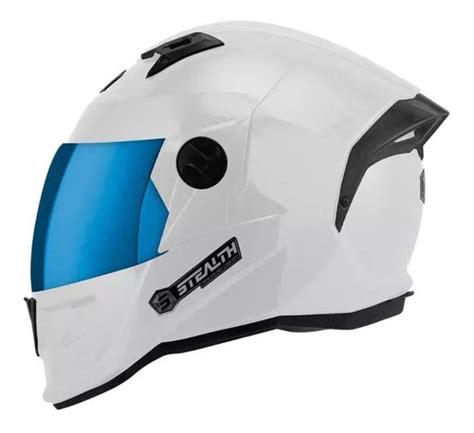 Casco Moto Pro Tork Stealth Solid Visera Cerrada En Iridio Color