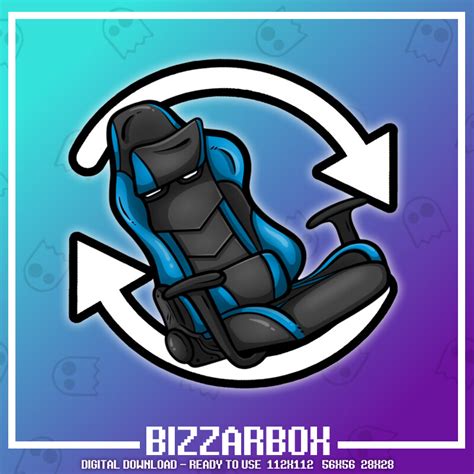 Artstation Twitch Emote Chair Spin Blue Artworks