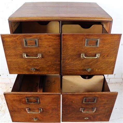 Antique Oak File Cabinet Filing Cabinets